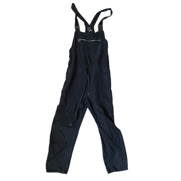 Aritzia Wilfred Valetta Black Lyocoel Overalls SZ XS - Picture 13 of 13